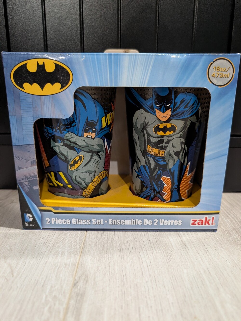 DC Comics Batman 2-Piece Glass Set